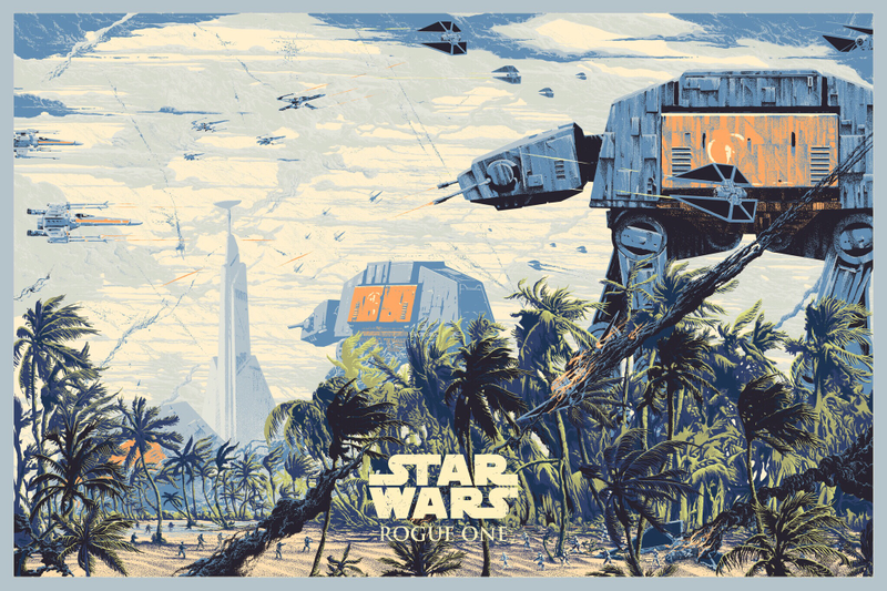 Illustration for article titled Remember Scarif's Better Days With This Action-Packed Rogue One Poster